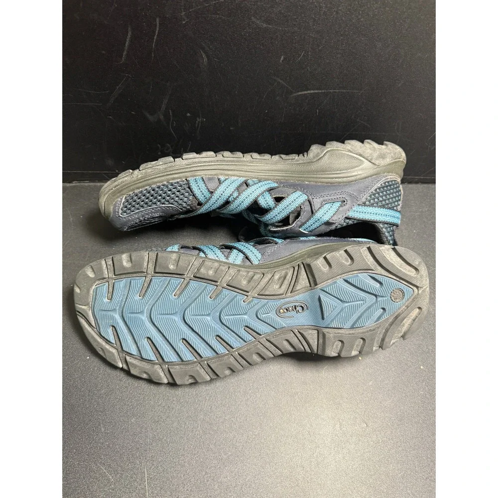 Chaco Outcross Evo 1 Mens Blue Gray Mesh Water Hiking Shoes Size 12 J104767